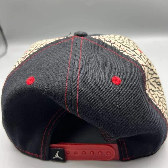 Air‎ Jordan Hat Men Black Cement Elephant Embroidered Jumpman Snap Back Cap